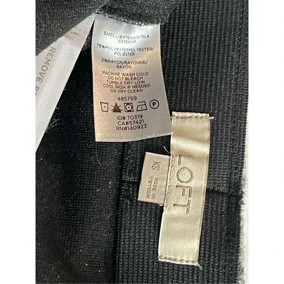 SK1 Ann Taylor‎ LOFT Soft Felt Texture Skirt Size XS - Picture 4 of 5